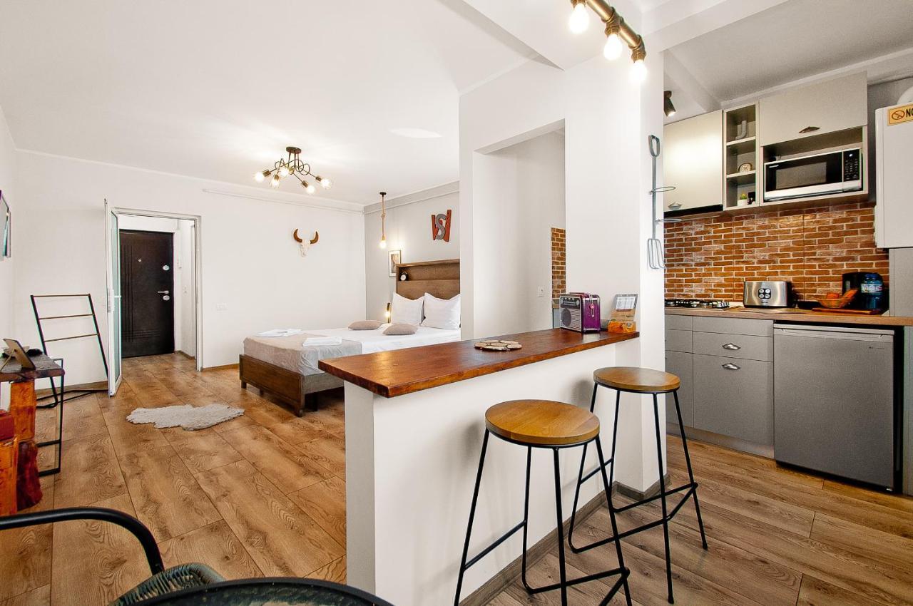 Wood&Steel Apartment Galati  Luaran gambar